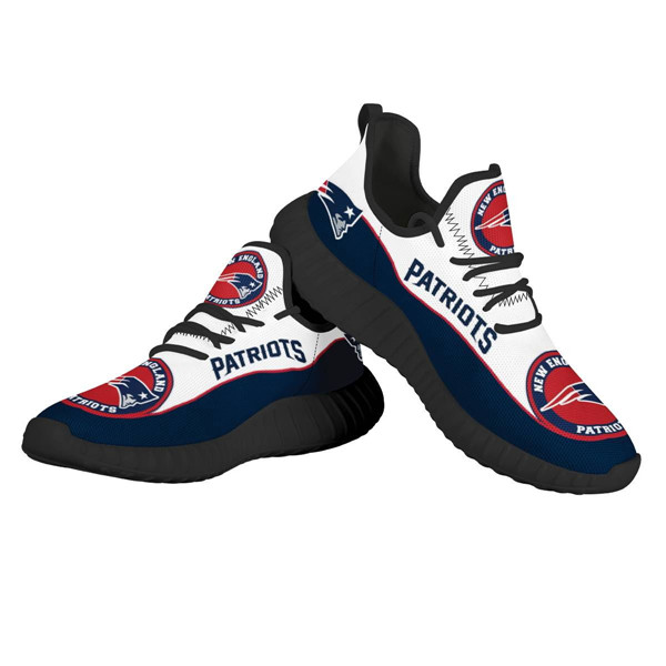 Women's New England Patriots Mesh Knit Sneakers/Shoes 009